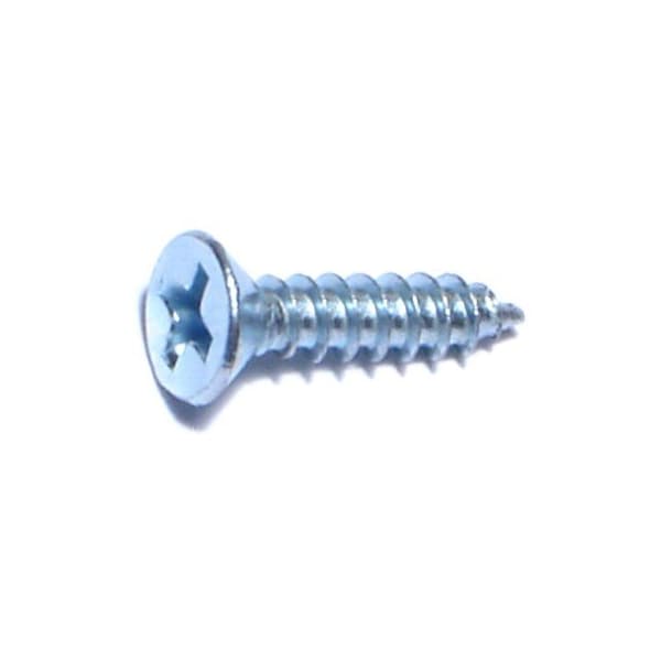 Midwest Fastener Sheet Metal Screw, #6 x 5/8 in, Zinc Plated Steel Flat Head Phillips Drive, 100 PK 03003 - main